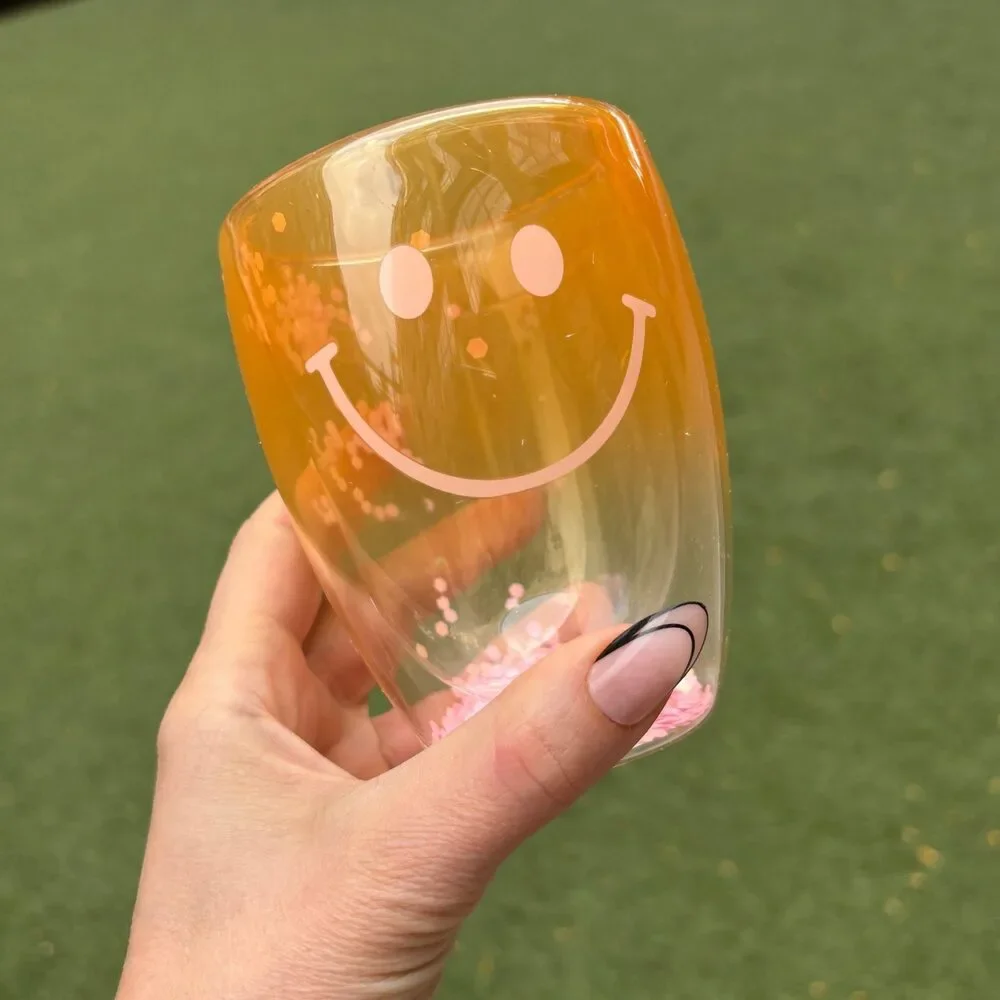 Smiley Face Double-Wall — Bulk Lot of 12 (Gifting, Events & Resale)